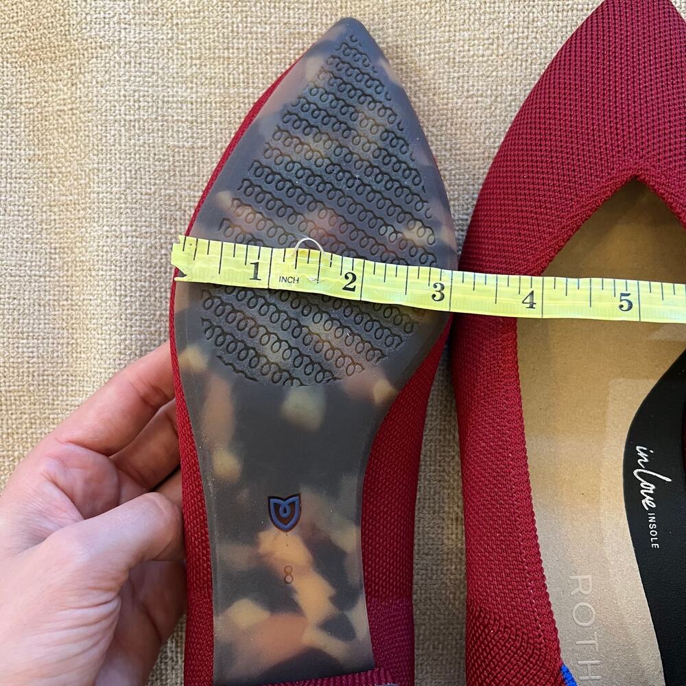 Rothy's Burgundy Pointed Toe Heels NEW - Picture 10 of 11